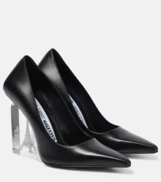 x Jean Paul Gaultier salones con cuña de piel
