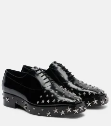 x Jimmy Choo embellished leather Oxford shoes