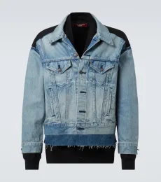 x Levi's jersey and denim jacket x Levi's jersey and denim jacket
