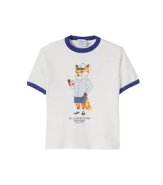 x Maison Kitsuné camiseta Akiva de jersey de algodón estampada x Maison Kitsuné camiseta Akiva de jersey de algodón estampada