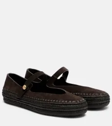 x Paula's Ibiza Ballerines Mary Jane Rio en daim x Paula's Ibiza Ballerines Mary Jane Rio en daim