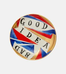 x Ruan Hoffmann GoodBad Idea porcelain plate x Ruan Hoffmann GoodBad Idea porcelain plate