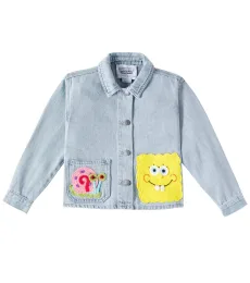x SpongeBob denim jacket x SpongeBob denim jacket