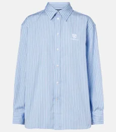 x Wimbledon camisa de algodón a rayas x Wimbledon camisa de algodón a rayas
