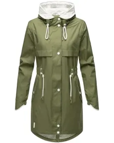 Xankaa Lightweight Women's Transition Coat Long Parka with Hood S-3XL, Dusty Olive, M Xankaa Lightweight Women's Transition Coat Long Parka with Hood S-3XL, Dusty Olive, M