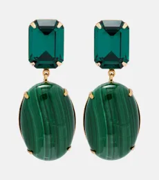 Xiomara 18kt gold-plated drop earrings