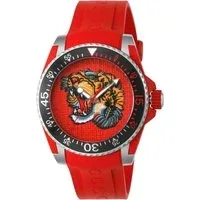 YA136315 Dive Red Tiger Head Dial Men's Watch