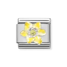 Yellow Daffodil Flower Charm Yellow Daffodil Flower Charm