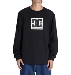 Young Mens Dc Square Star Hls T Shirt, Black, M UK