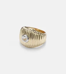 Yvonne LÃon Berlingot Maxi 9kt gold ring with topaz Yvonne LÃon Berlingot Maxi 9kt gold ring with topaz