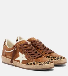 Zapatillas Ball Star de ante con pelo de becerro Zapatillas Ball Star de ante con pelo de becerro