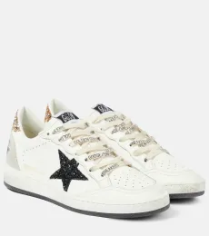 Zapatillas Ball Star de piel con purpurina Zapatillas Ball Star de piel con purpurina