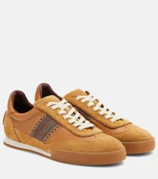 Zapatillas de piel con ante y pegaso Zapatillas de piel con ante y pegaso
