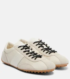 Zapatillas de satén con ante Zapatillas de satén con ante