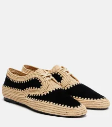 Zapatos Derby Strength de rafia y ante Zapatos Derby Strength de rafia y ante