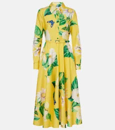Zara floral cotton shirt dress Zara floral cotton shirt dress