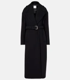 Zebra virgin wool wrap coat
