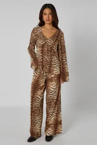 Zebra Wide Leg Trousers Zebra Wide Leg Trousers