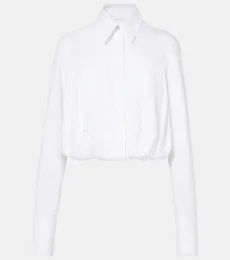Zemira cropped cotton poplin shirt Zemira cropped cotton poplin shirt