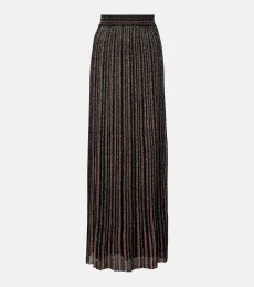 Zig Zag sequined maxi skirt