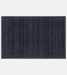 Zigzag cotton bath mat