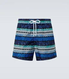 Zigzag printed swim trunks Zigzag printed swim trunks