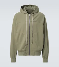 Zip-up cotton jersey hoodie Zip-up cotton jersey hoodie