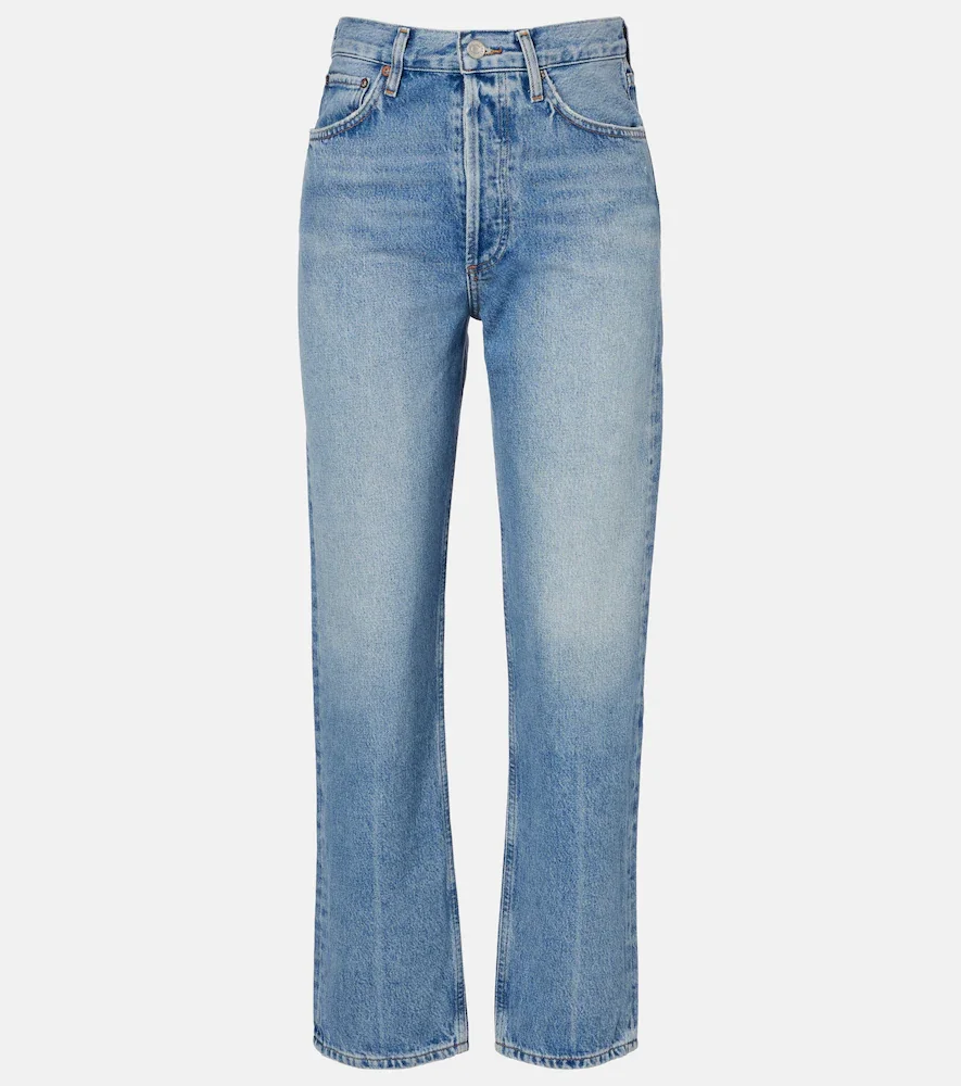 '90s mid-rise straight jeans