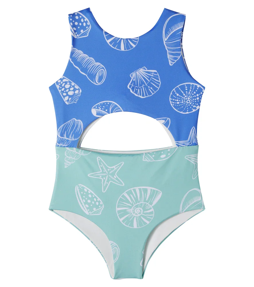 Abi cutout printed swimsuit
