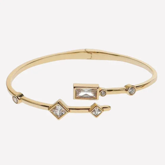 Abrielle Bezel Bracelet - 18k Gold Plated