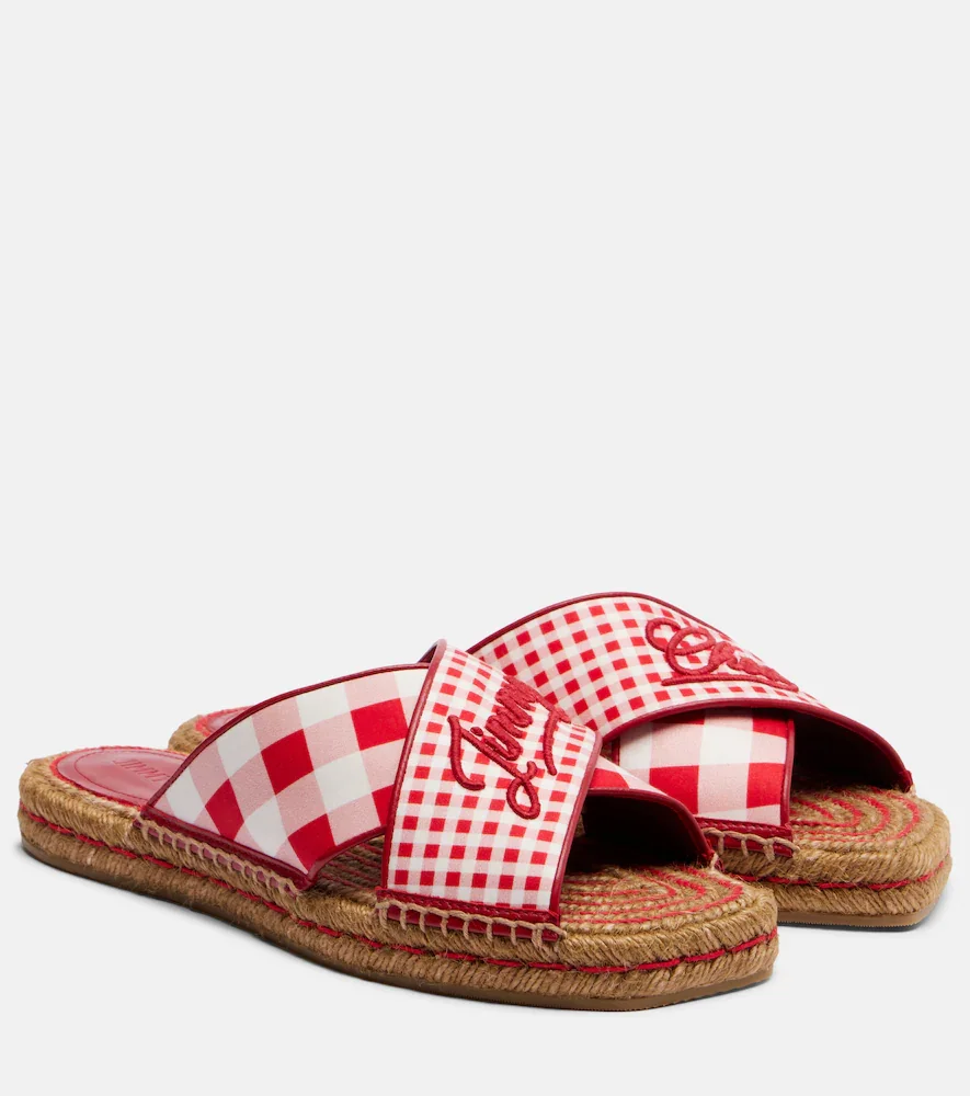 Aciel checked espadrille sandals