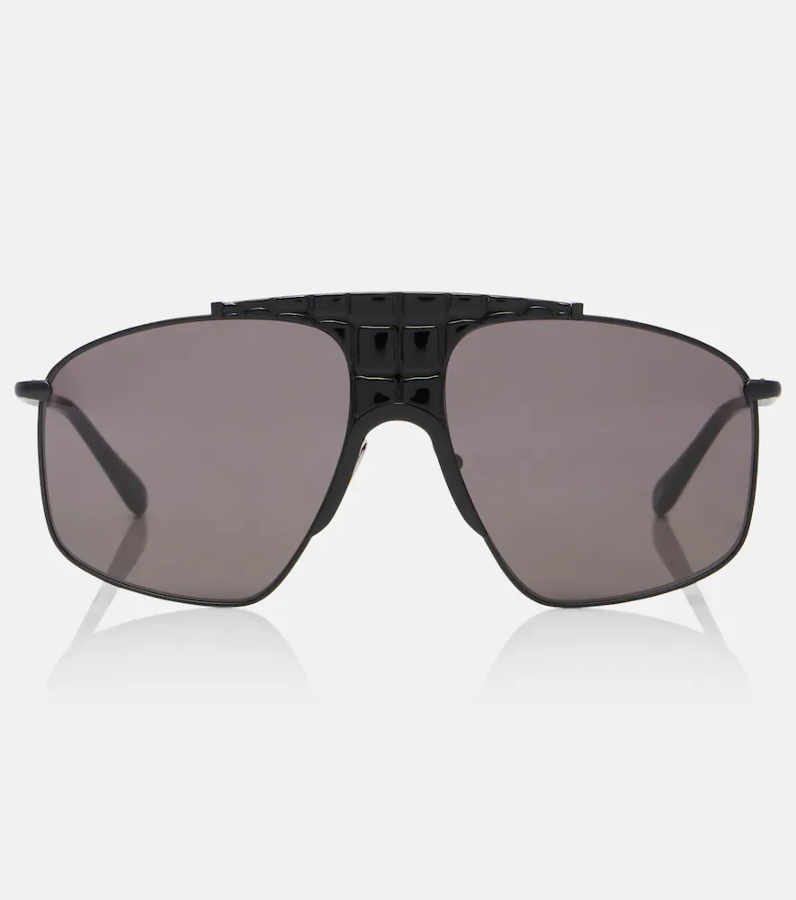 AlaÃa Lettering Logo aviator sunglasses