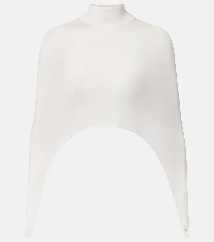 AlaÃa Second-Skin silk-blend top