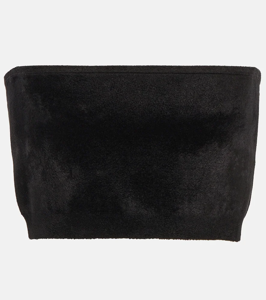 AlaÃa Velvet bandeau top