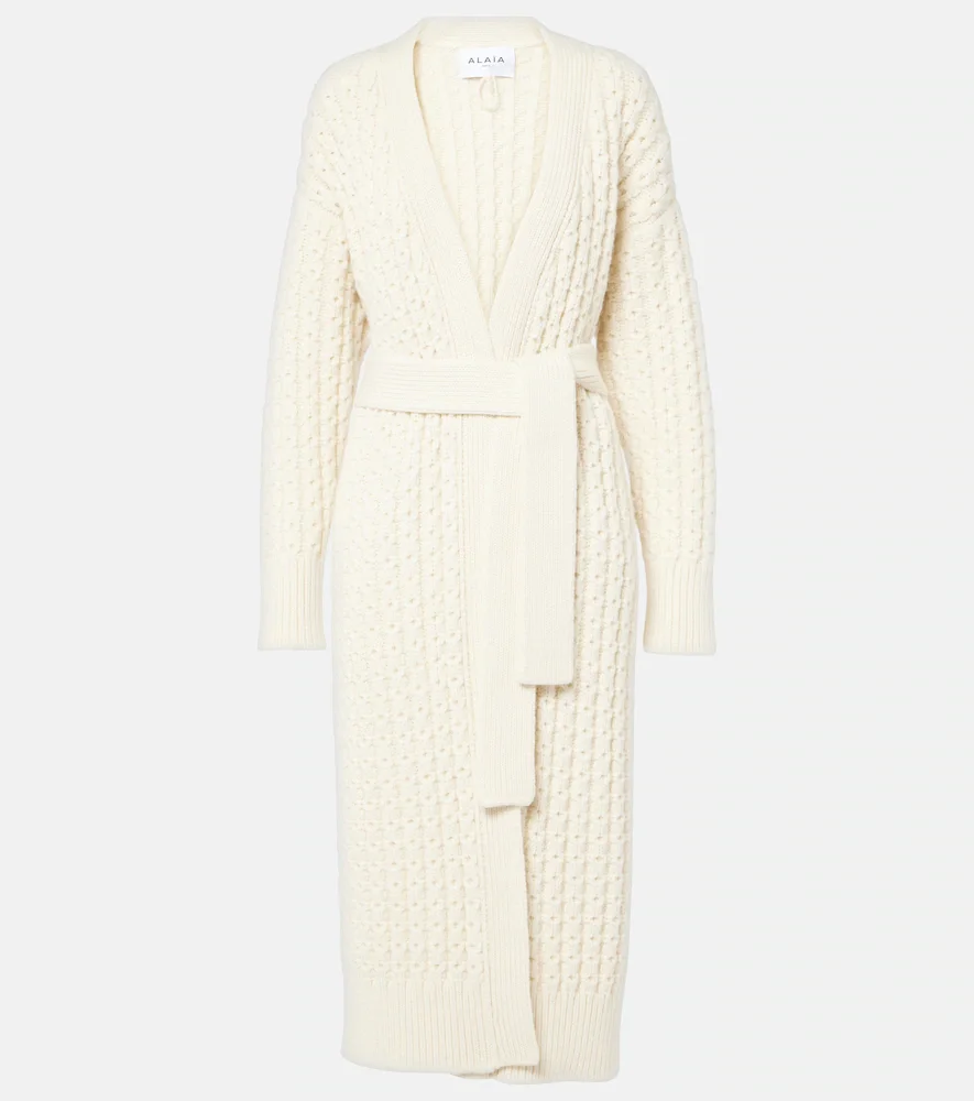 AlaÃa Wool wrap cardigan