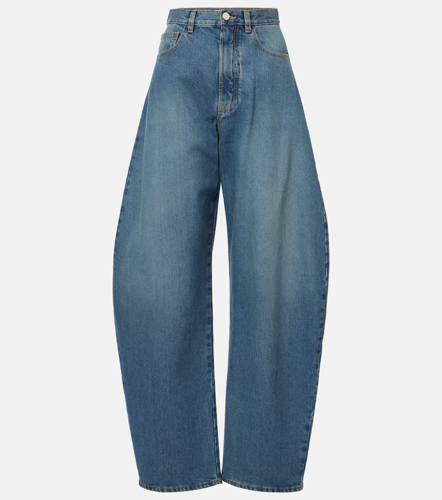 Alaïa Jean ample à taille haute