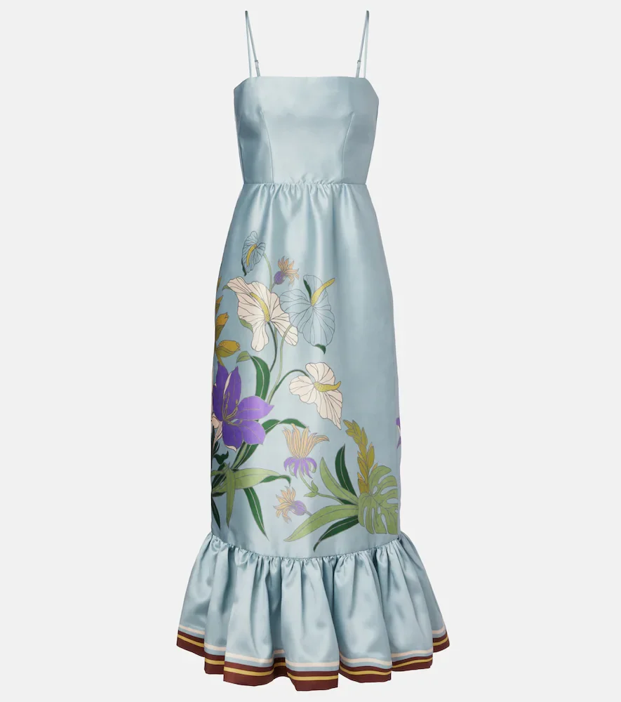 Alémais Robe midi Alfie à fleurs