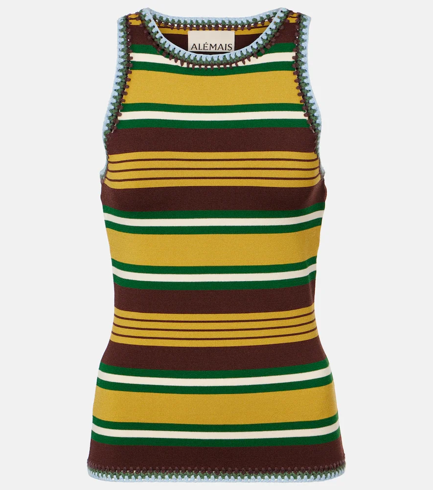 Alémais Tank top Clover de punto a rayas