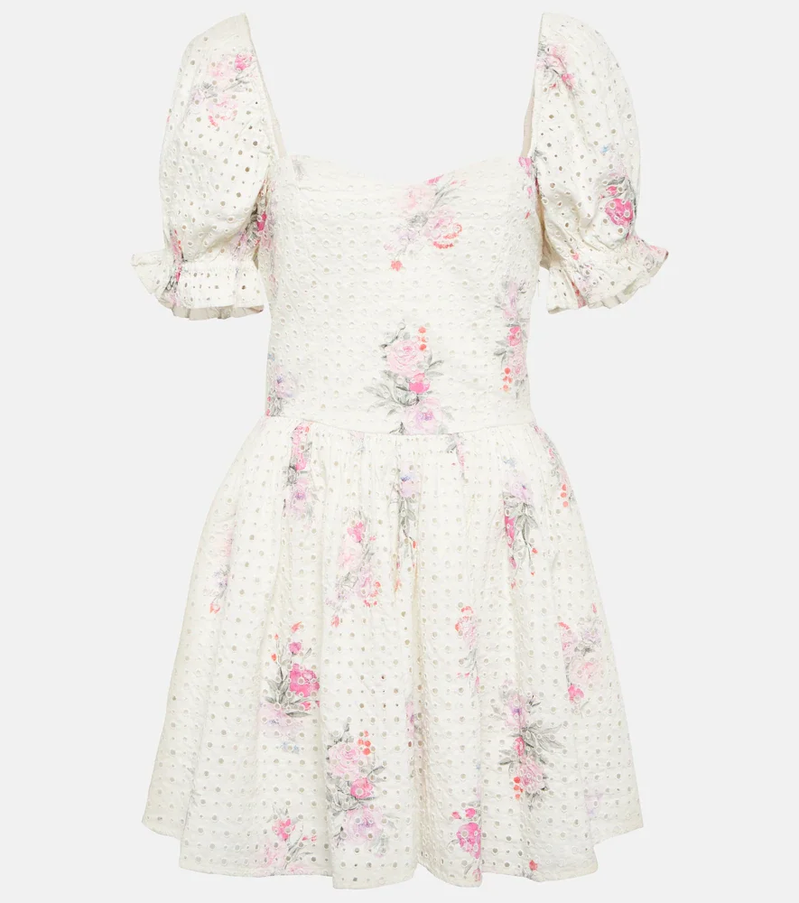 Altima floral cotton minidress