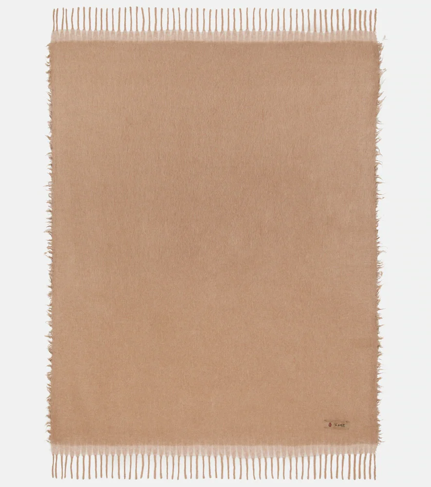 Amaranto alpaca wool-blend throw