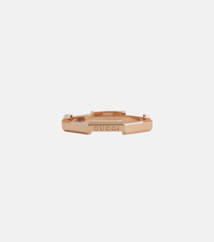 Anillo Link To Love en oro rosa de 18 ct