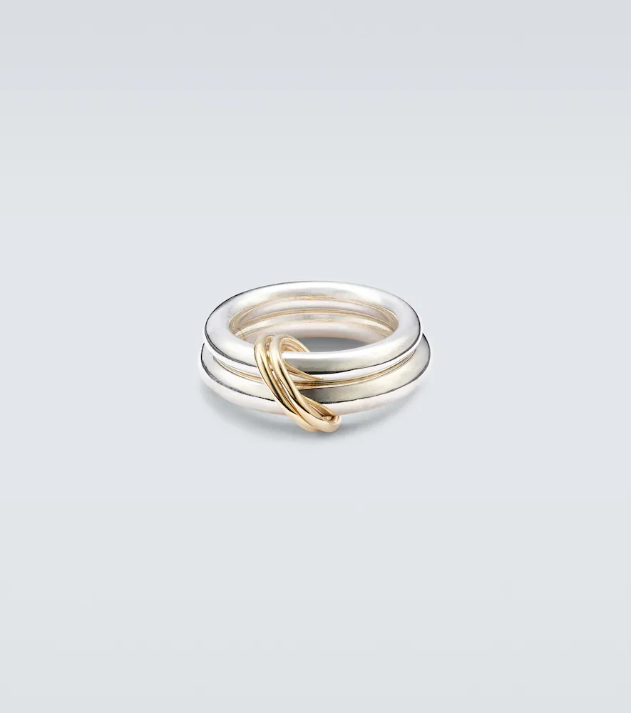 Anillo Virgo de plata de ley y oro de 18 ct