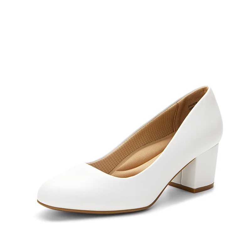 Ascenda Wide Toe Non slip Arch Support Cushioned Pumps