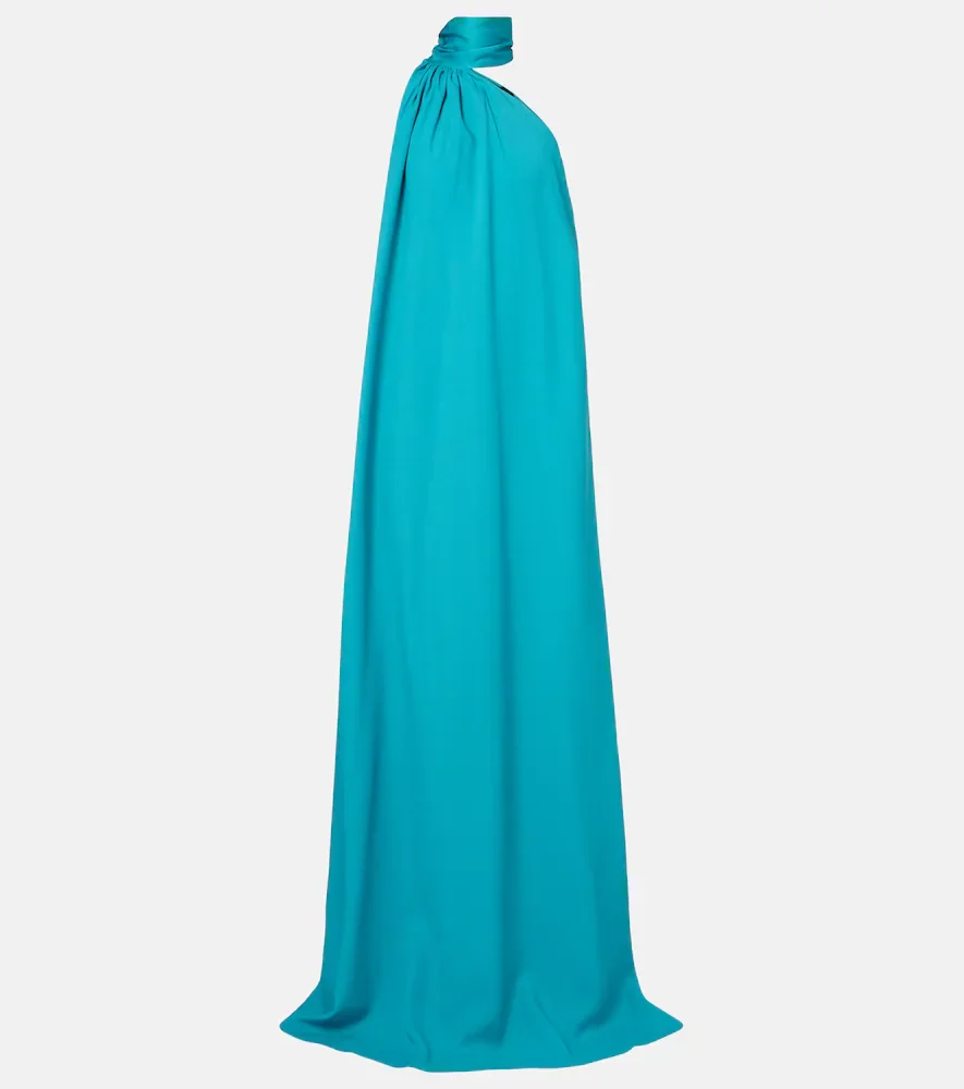 Astor crêpe cady gown