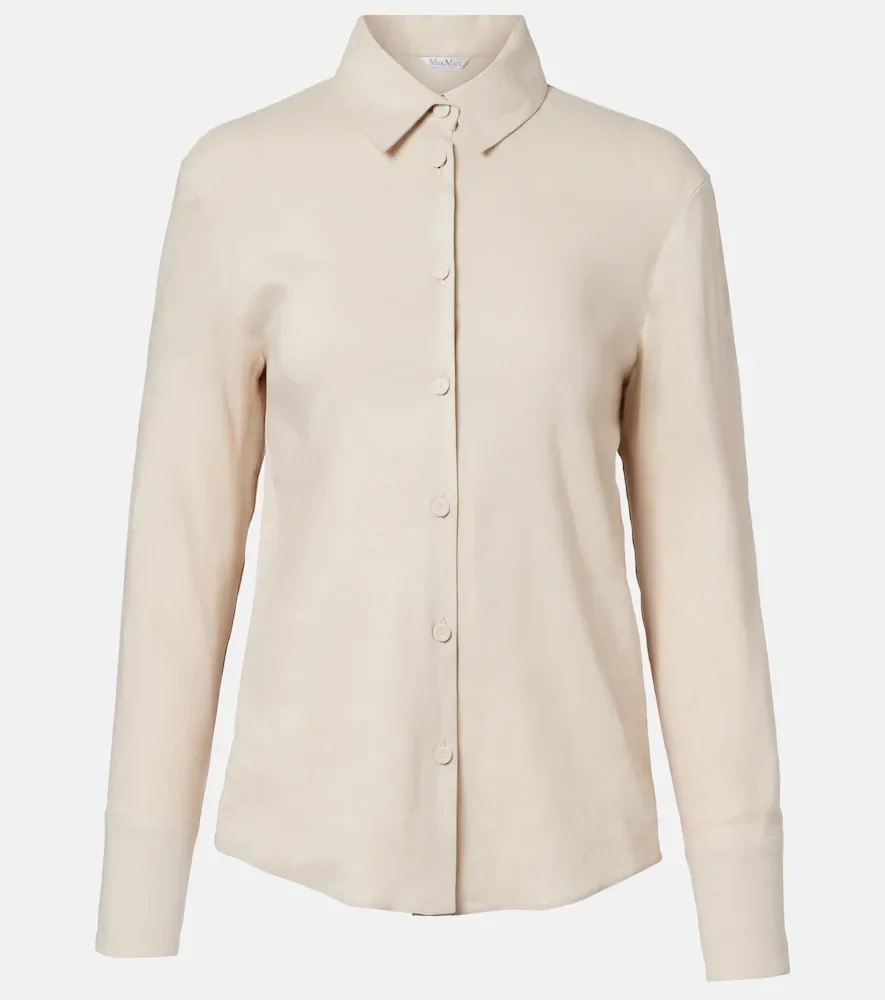 Badesse linen-blend shirt