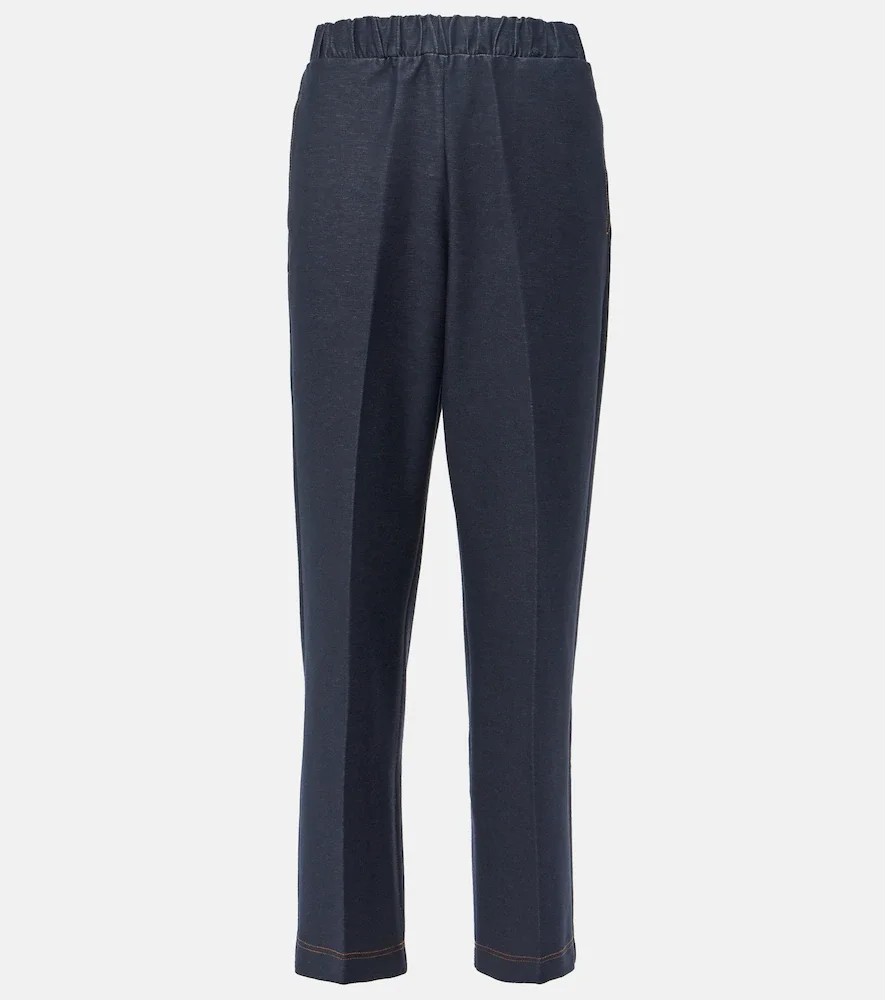 Ballata cotton-blend straight pants