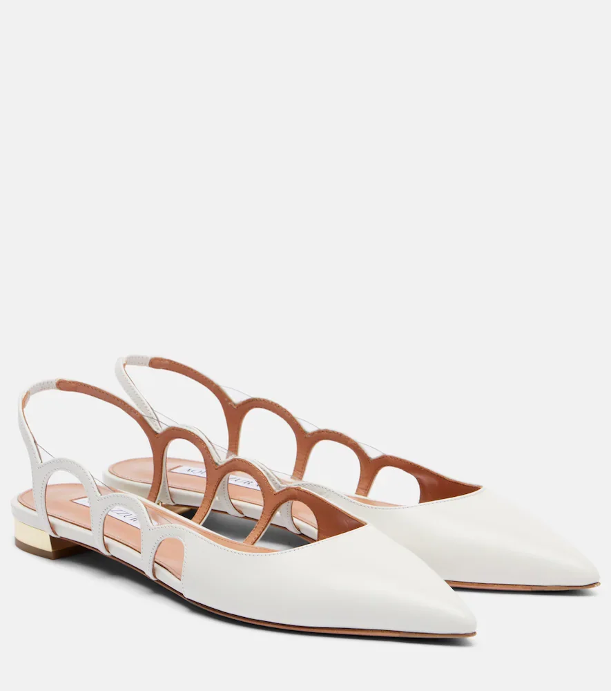 Ballerines slingback Endless Love en cuir