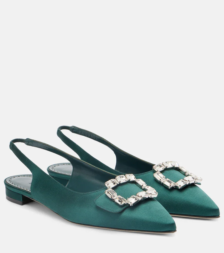 Ballerines slingback Mayjou en satin