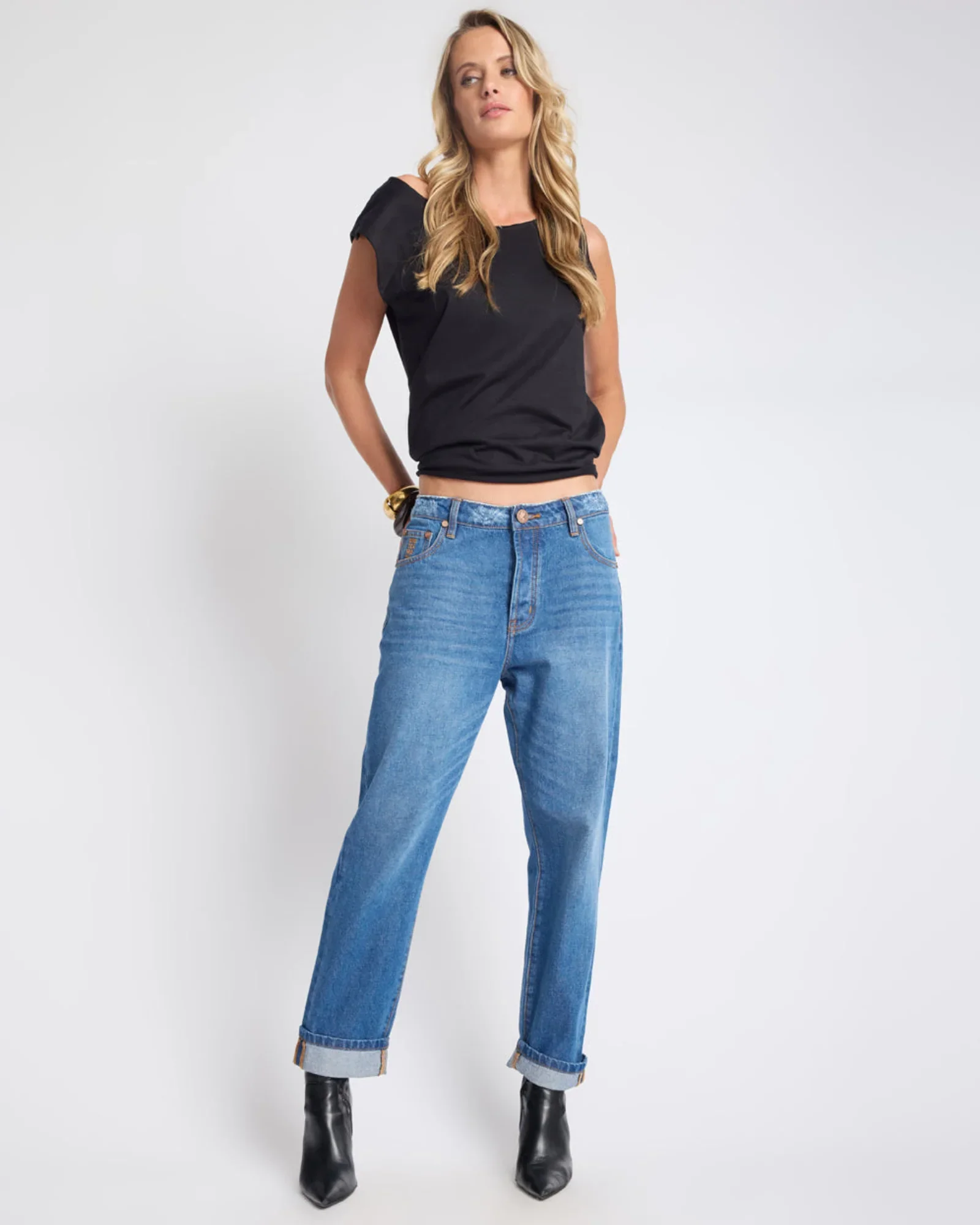 Bandits Low Waist Boyfriend Denim Jeans Pacifica Blue Size 28 One Teaspoon
