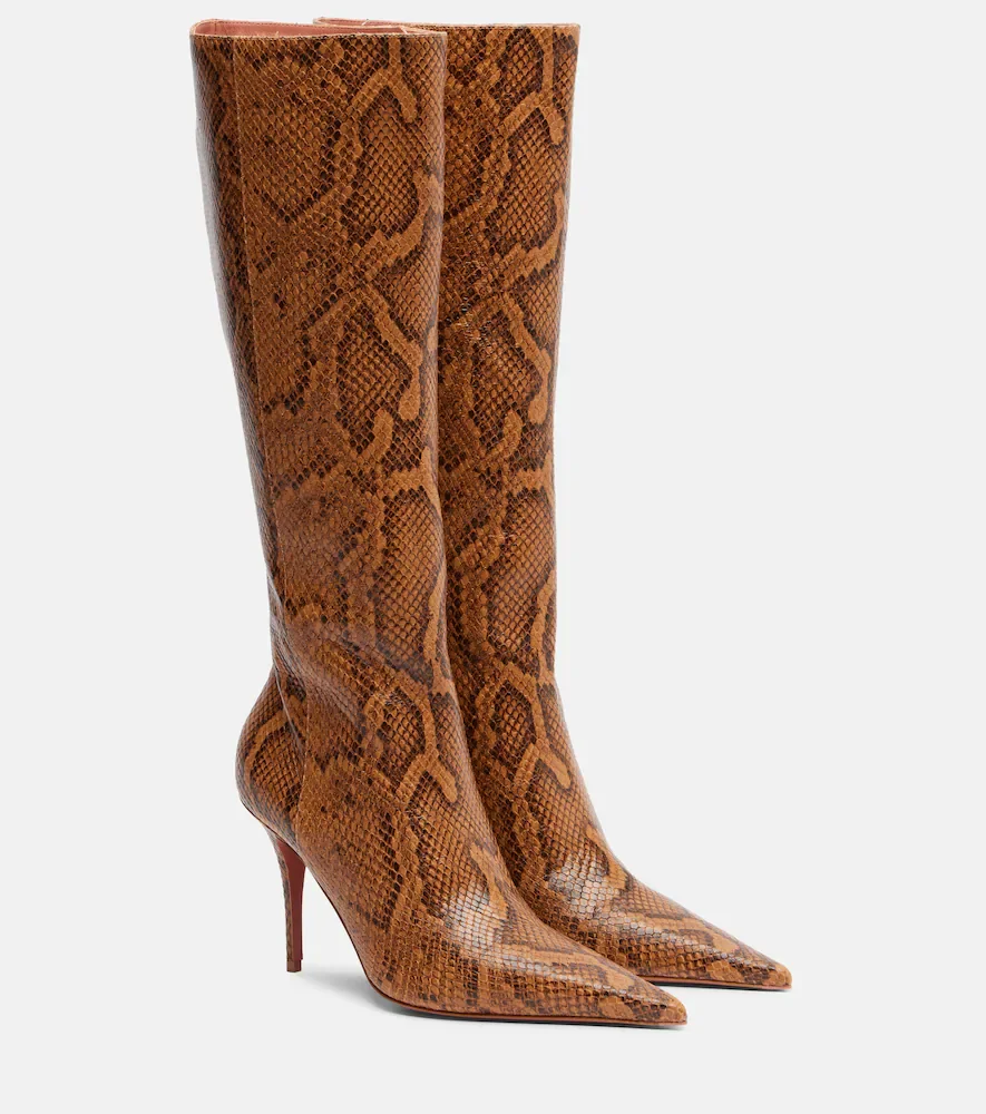 Barbara leather knee-high boots